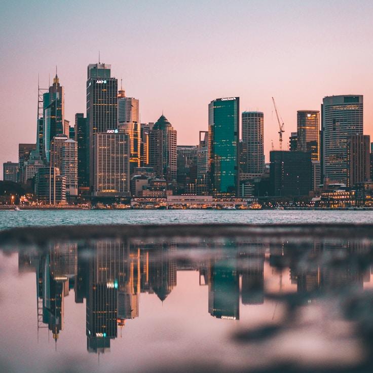 City skyline in Madrid, Spain